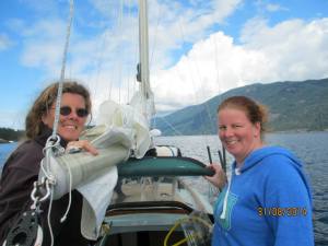 Debra and Morgan sail
